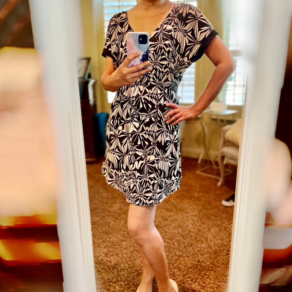 Anthropologie floral shift dress.